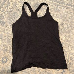 Lululemon Ribbed Tank 6 Black Ebb to Street